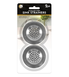 2pc Stainless Steel Sink Strainers 2pc Stainless Steel Sink Strainers