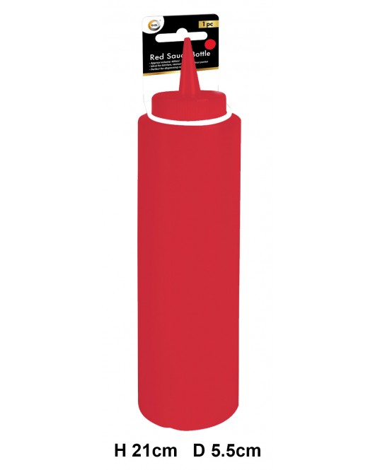 1pc Red Sauce Bottle