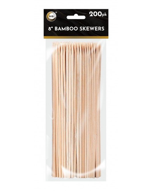 200Pk 8" Bamboo Skewers