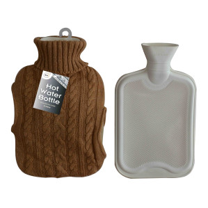 2Litre Hot Water Bottle & Knitted Cover 2Litre Hot Water Bottle & Knitted Cover
