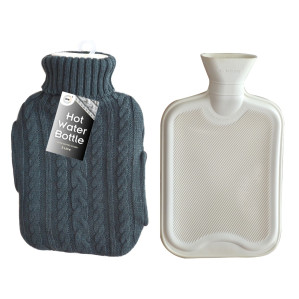 2Litre Hot Water Bottle &amp; Knitted Cover
