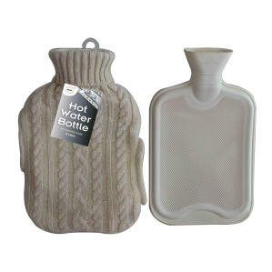 2Litre Hot Water Bottle & Knitted Cover 2Litre Hot Water Bottle & Knitted Cover