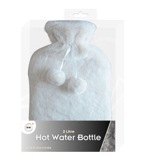 2Litre Hot Water Bottle & Deluxe Plush Cover 2Litre Hot Water Bottle & Deluxe Plush Cover