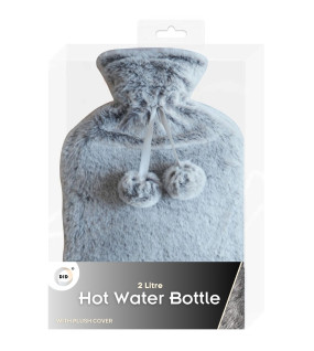 2Litre Hot Water Bottle & Deluxe Plush Cover 2Litre Hot Water Bottle & Deluxe Plush Cover