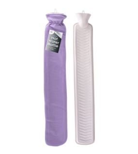 2Litre Extra Long Hot Water Bottle & Fleece Cover 2Litre Extra Long Hot Water Bottle & Fleece Cover