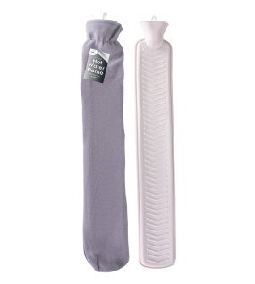 2Litre Extra Long Hot Water Bottle & Fleece Cover