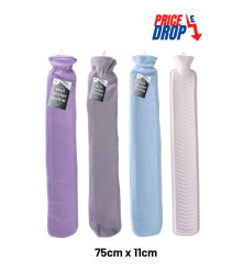 2Litre Extra Long Hot Water Bottle & Fleece Cover