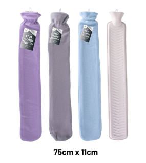 2Litre Extra Long Hot Water Bottle & Fleece Cover 2Litre Extra Long Hot Water Bottle & Fleece Cover