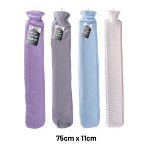 2Litre Extra Long Hot Water Bottle &amp; Fleece Cover