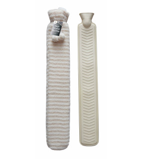 2Litre Extra Long Hot Water Bottle & Plush Cover 2Litre Extra Long Hot Water Bottle & Plush Cover