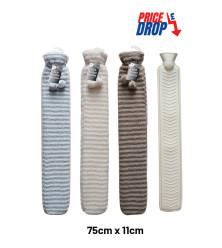 2Litre Extra Long Hot Water Bottle & Plush Cover