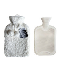 2Litre Hot Water Bottle & Soft Teddy Plush Cover