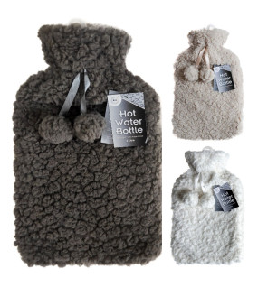 2Litre Hot Water Bottle & Soft Teddy Plush Cover 2Litre Hot Water Bottle & Soft Teddy Plush Cover