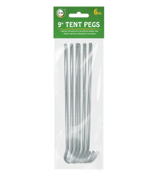 6pc 9" Tent Pegs