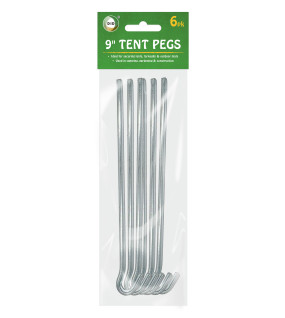 6pc 9" Tent Pegs 6pc 9" Tent Pegs