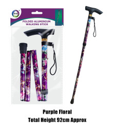 Folded Aluminium Walking Stick