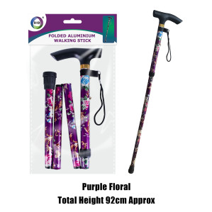 Folded Aluminium Walking Stick Folded Aluminium Walking Stick