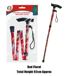 Folded Aluminium Walking Stick Folded Aluminium Walking Stick