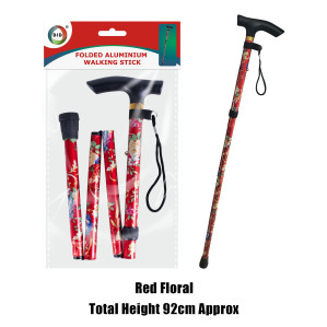 Folded Aluminium Walking Stick