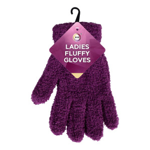 Ladies Fluffy Gloves