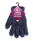 Ladies Fluffy Gloves