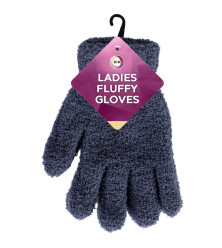Ladies Fluffy Gloves