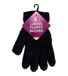 Ladies Fluffy Gloves