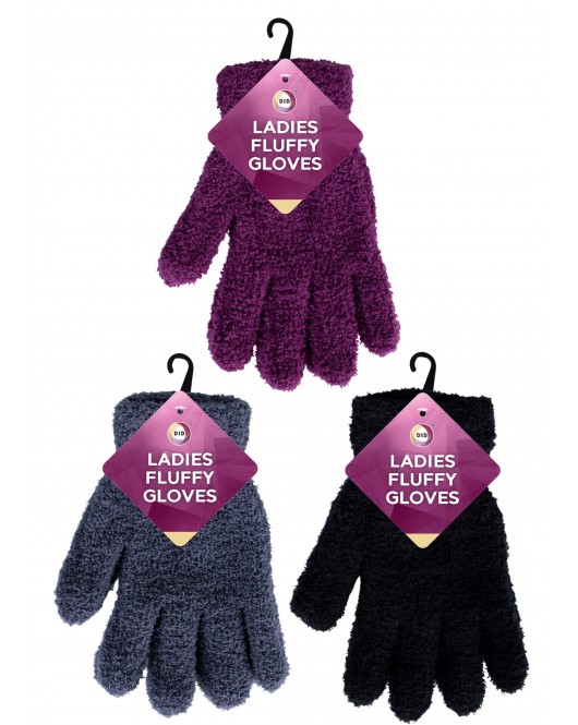 Ladies Fluffy Gloves