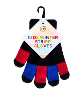 Kids Winter Stripe Gloves Kids Winter Stripe Gloves