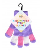 Kids Winter Stripe Gloves