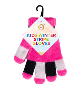 Kids Winter Stripe Gloves Kids Winter Stripe Gloves