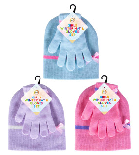 Girls Winter Hat & Gloves Set Girls Winter Hat & Gloves Set