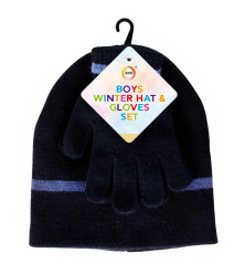 Boys Winter Hat & Gloves Set