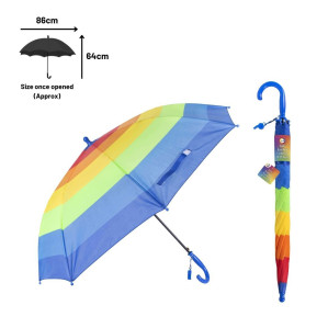 Kid’s Rainbow Umbrella W/Whistle Kid’s Rainbow Umbrella W/Whistle