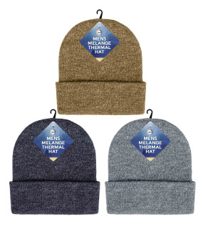 Mens Melange Thermal Hat Mens Melange Thermal Hat