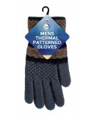 Mens Thermal Patterned Gloves