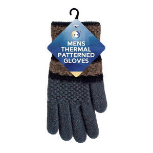 Mens Thermal Patterned Gloves Mens Thermal Patterned Gloves