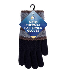 Mens Thermal Patterned Gloves