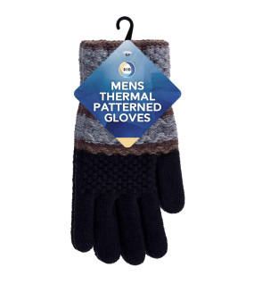 Mens Thermal Patterned Gloves Mens Thermal Patterned Gloves