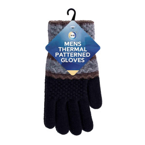 Mens Thermal Patterned Gloves Mens Thermal Patterned Gloves