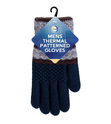 Mens Thermal Patterned Gloves