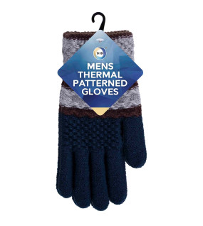 Mens Thermal Patterned Gloves Mens Thermal Patterned Gloves