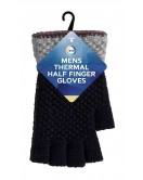 Mens Thermal Half Finger Gloves