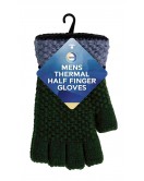 Mens Thermal Half Finger Gloves