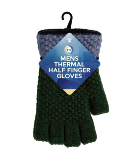 Mens Thermal Half Finger Gloves Mens Thermal Half Finger Gloves