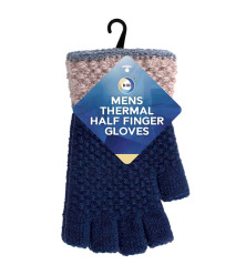 Mens Thermal Half Finger Gloves
