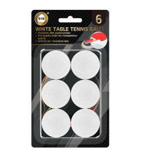 6Pk White Table Tennis Balls