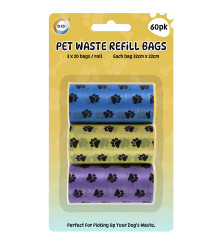 3 x 20pc Pet Waste Refill Bags 