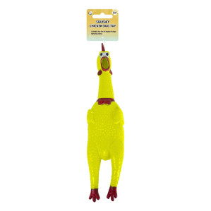 Squeaky Chicken Dog Toy