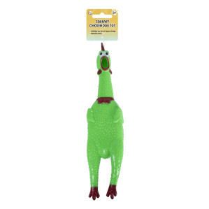 Squeaky Chicken Dog Toy